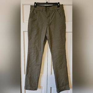 Columbia Womens Army Green Fleece Lined Pants. Size 30W 34L.